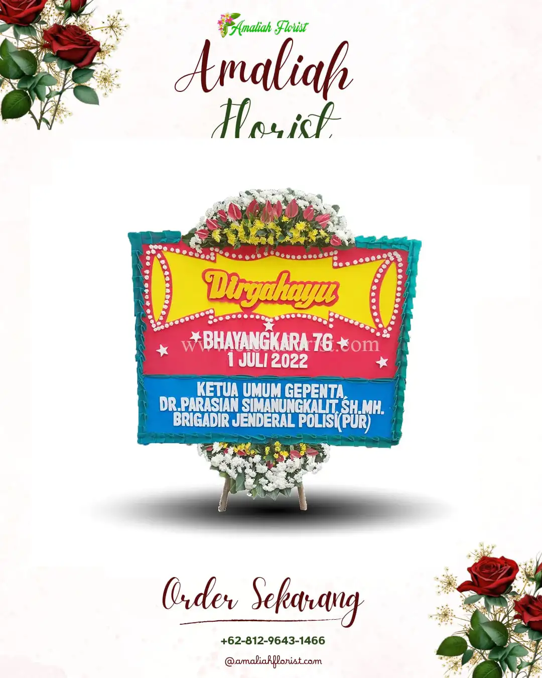 Papan Bunga HUT Ulang Tahun Kaliasri